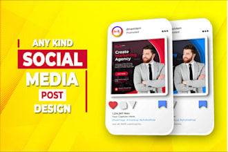 do professional instagram post story templates and facebook post design