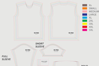 make jerseys patterns according to your size chart
