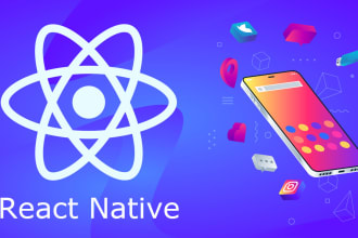 create mobile application in react native, react, flutter, ionic for android ios