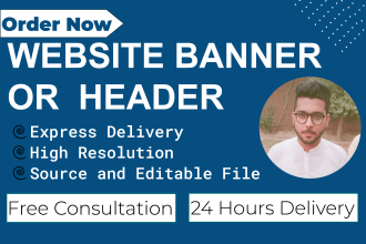 design professional  website banners and headers