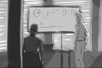 create grayscale storyboard for your movie, game, animation