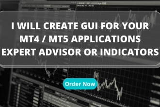 create any type of gui for mt4 or mt5