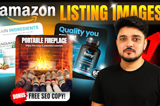 design amazon product images and infographics professionally