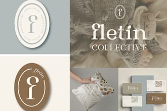 create unique flat modern minimalist business logo design