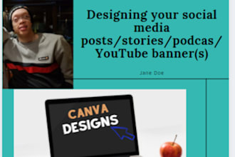 design canva social media posts and thumbnails
