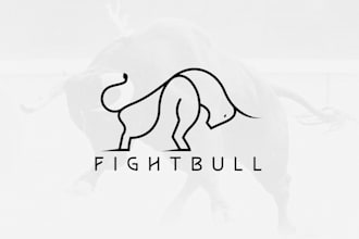 do a modern minimalist line art business logo design