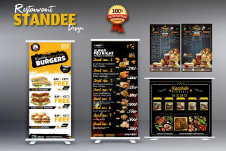 design restaurant and food menu, flyer, poster, and banner