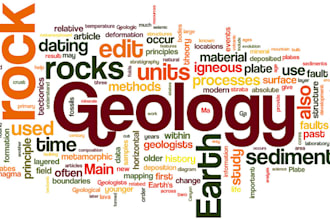geology, hydrology, geophysics and seismology