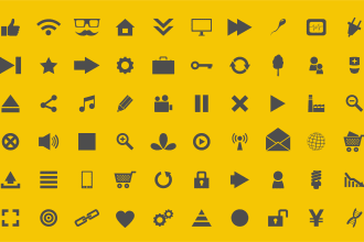 design attractive, simple and modern custom icons set