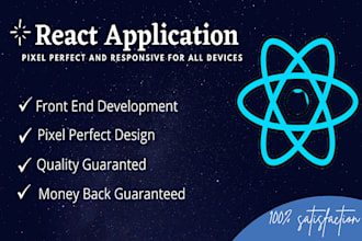 develop react website in react js as a react js developer