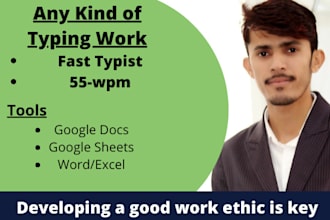 do a fast typing job, retype scanned documents and your typist