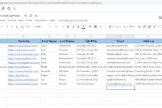 do lead generation and  data entry work