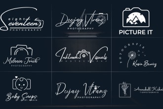 design photography, watermark, and signature logo