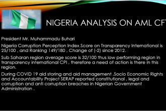 do compliance research aml cft, regulations, policies etc