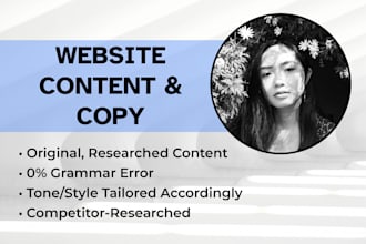 write compelling website content and copy
