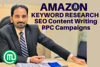 do amazon keyword research via helium 10 for SEO and PPC for organic sales