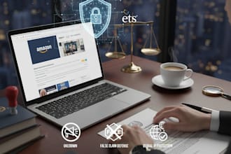 draft amazon, etsy IP takedown or counter notice letter