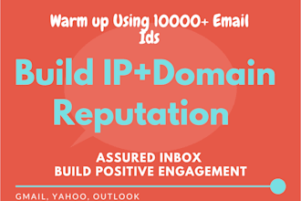 warm up your domain, IP, stop spam and build reputation