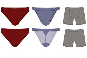 design and cad mens underwear, briefs and boxers