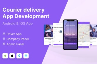 build courier delivery app, parcel delivery app, logistic app development