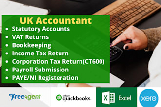 be your UK accountant, bookkeeper, vat and taxation agent