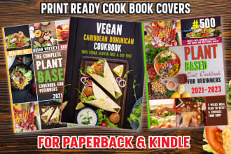 design recipe cookbook cover layout design for cookbook or ebook cover for kdp