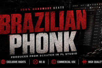 produce a premium custom brazilian phonk beat with exclusive rights