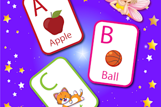 design any type of flashcards for children
