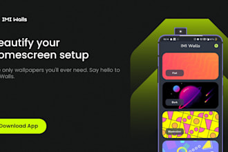 develop a high quality wallpaper app for android and ios