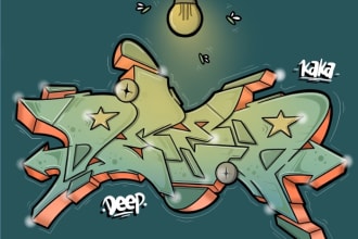 design fonts with my graffiti style