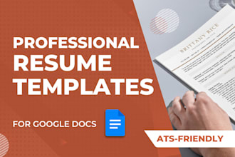 provide 30 professional ats friendly resume templates in google docs