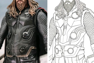 convert your photo to line art
