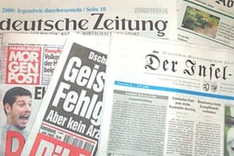 send you a physical copy of a german newspaper