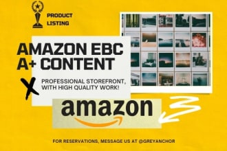 create professional amazon storefront design or brand store