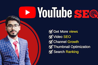 do youtube channel and video SEO to  rank on the top page