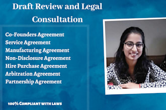 draft legal agreements and documents for you
