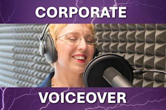 record corporate explainer video female voice over