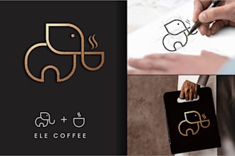 do 3 tremendous geometric minimalist logo design
