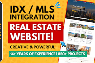 develop real estate idx website, property management website