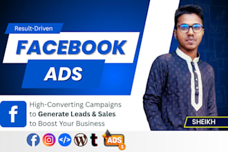 expertly setup and manage facebook ads to drive high quality leads and sales