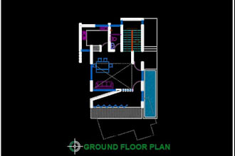 draw architectural floor plans, elevation