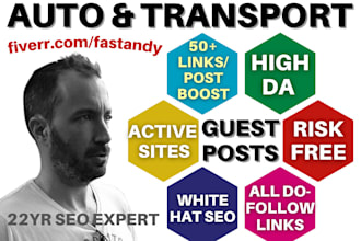 publish auto transport guest posts powered up with backlinks