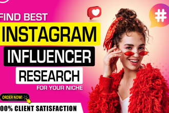 search best instagram influencer research for your niche
