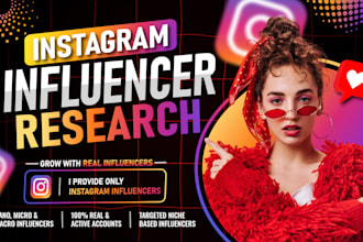 research targeted instagram influencers for influencer marketing