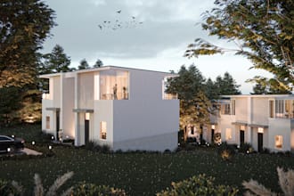create high quality 3d exterior renderings
