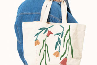 create hand drawn illustration for your tote bag