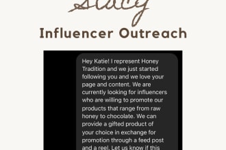 perform outreach to influencers