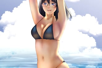 draw detailed anime illustrations