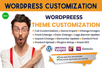 do wordpress theme customization and theme update
