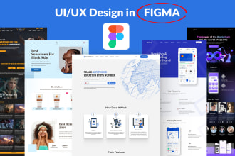 design a responsive website UI UX design using xd or figma